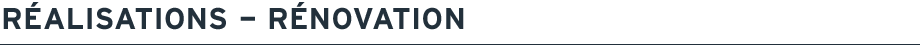 Rénovation
